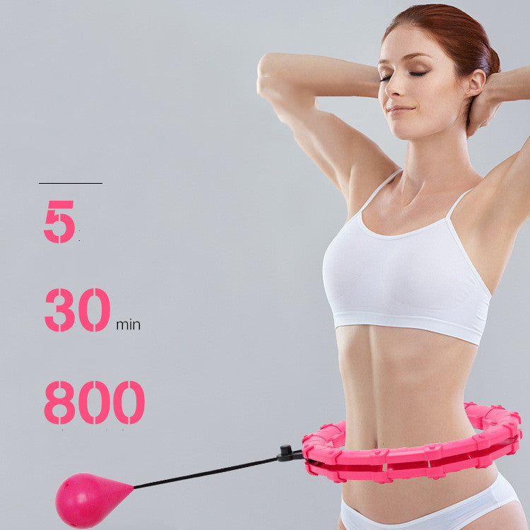 Adjustable fitness hoop that won't fall: Slim your waist and lose weight with this abdominal exercise!