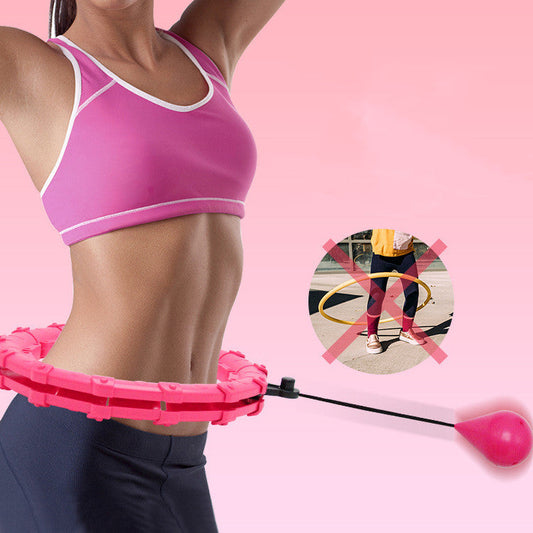 Adjustable fitness hoop that won't fall: Slim your waist and lose weight with this abdominal exercise!